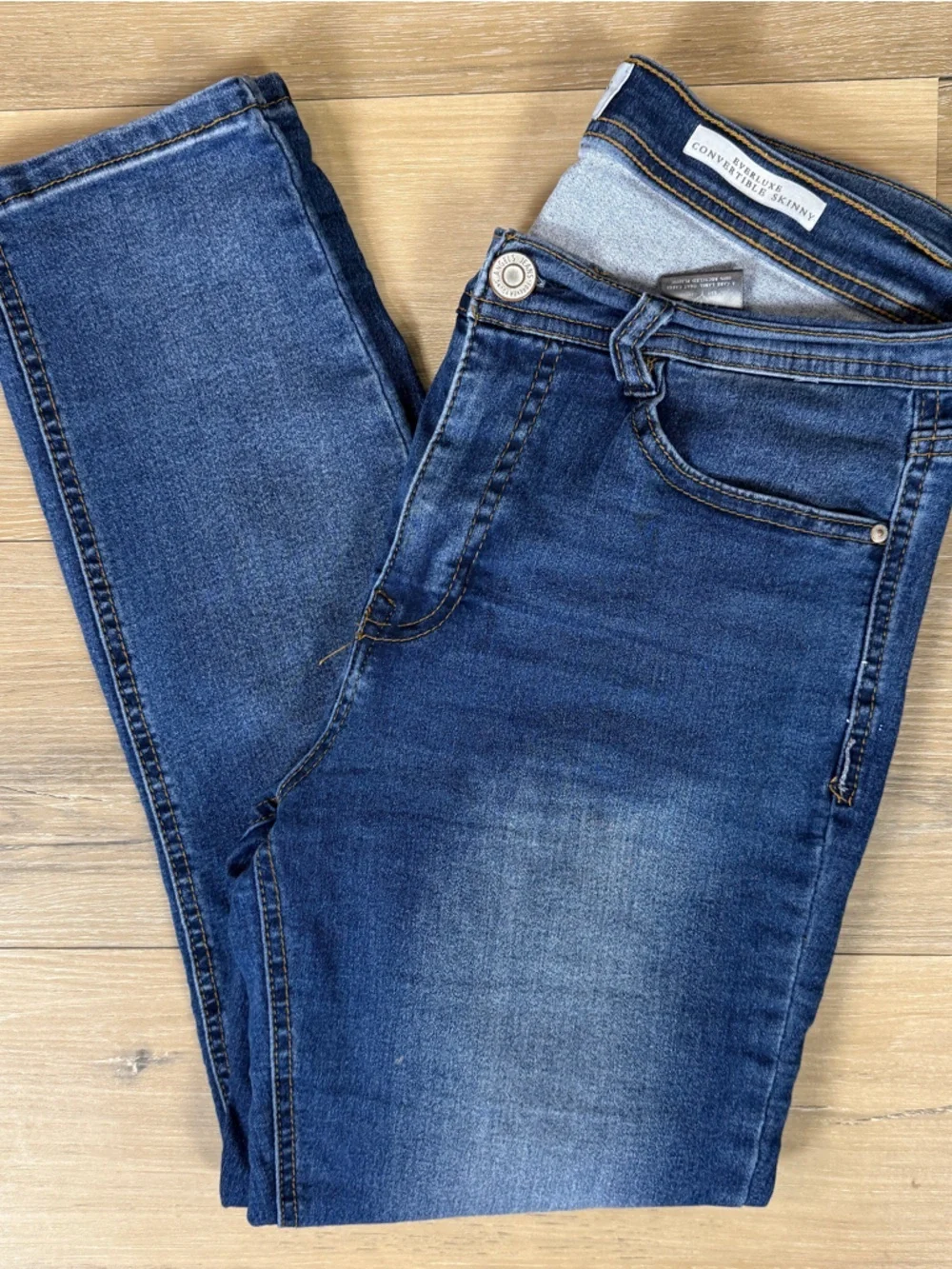 Angels Medium Wash Everluxe Convertible Skinny Jeans | Size 8/29 - Picture 3 of 7